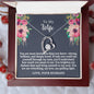 To My Wife - You Brighten - Forever Love Necklace - Gift From Husband