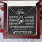 To My Wife - Best Decision - Forever Love Necklace - Gift From Husband
