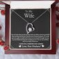 To My Wife - I'm So Lucky - Forever Love Necklace - Gift From Husband