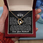 To My Wife - Falling For You - Forever Love Necklace - Gift From Husband
