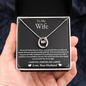 To My Wife - You are My Light - Lucky In Love Necklace - Gift From Husband