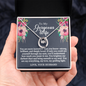 To My Gorgeous Wife - Deeply Loved - Lucky In Love Necklace - Gift From Husband