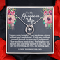 To My Gorgeous Wife - Deeply Loved - Lucky In Love Necklace - Gift From Husband