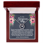 To My Gorgeous Wife - Deeply Loved - Lucky In Love Necklace - Gift From Husband