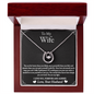 To My Wife - You are My Light - Lucky In Love Necklace - Gift From Husband