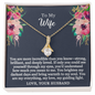 To My Wife - Deeply Loved - Alluring Beauty Necklace - Gift From Husband