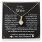 To My Wife - Day I Met You - Alluring Beauty Necklace - Gift From Husband