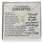 To Our Beautiful Daughter - Forever and Always - Alluring Beauty Necklace - From Dad/Mom