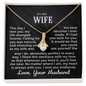 To My Wife - Always With You - Alluring Beauty Necklace - Gift From Husband