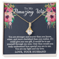 To My Amazing Wife - You Are Stronger - Alluring Beauty Necklace - Gift From Husband