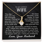 To My Lovely Wife - Feel Me Near - Alluring Beauty Necklace - Gift From Husband