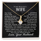 To My Beautiful Wife - My Heart Forever - Alluring Beauty Necklace - Gift From Husband