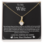 To My Wife - My Sunshine - Alluring Beauty Necklace - Gift From Husband
