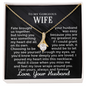 To My Gorgeous Wife - Hold It Close - Alluring Beauty Necklace - Gift From Husband