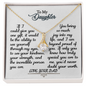 To My Daughter - I am Beyond Proud - Alluring Beauty Necklace - From Dad