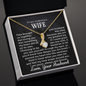 To My Gorgeous Wife - Hold It Close - Alluring Beauty Necklace - Gift From Husband
