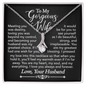 To My Gorgeous Wife - Meeting You - Alluring Beauty Necklace - Gift From Husband