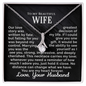 To My Beautiful Wife - My Heart Forever - Alluring Beauty Necklace - Gift From Husband