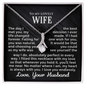 To My Lovely Wife - Feel Me Near - Alluring Beauty Necklace - Gift From Husband