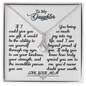 To My Daughter - I am Beyond Proud - Alluring Beauty Necklace - From Mom