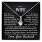 To My Wife - Always With You - Alluring Beauty Necklace - Gift From Husband