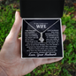 To My Gorgeous Wife - Hold It Close - Alluring Beauty Necklace - Gift From Husband
