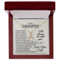 To My Daughter - Will Stand By You - Alluring Beauty Necklace - From Dad