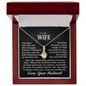 To My Wife - Always With You - Alluring Beauty Necklace - Gift From Husband