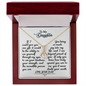 To My Daughter - I am Beyond Proud - Alluring Beauty Necklace - From Dad