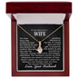 To My Beautiful Wife - My Heart Forever - Alluring Beauty Necklace - Gift From Husband