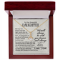 To Our Beautiful Daughter - Forever and Always - Alluring Beauty Necklace - From Dad/Mom