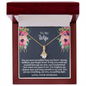 To My Wife - Deeply Loved - Alluring Beauty Necklace - Gift From Husband