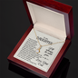 To My Daughter - Will Stand By You - Alluring Beauty Necklace - From Dad