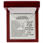 To Our Beautiful Daughter - Forever and Always - Alluring Beauty Necklace - From Dad/Mom