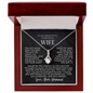 To My Beautiful Gorgeous Wife - Greatest Joy - Alluring Beauty Necklace - From Husband