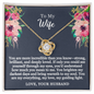 To My Wife - My Guiding Light - Love Knot Necklace - Gift From Husband