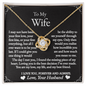 To My Wife - My Best Friend - Love Knot Necklace - Gift From Husband