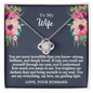 To My Wife - My Guiding Light - Love Knot Necklace - Gift From Husband