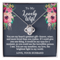 To My Lovely Wife - Greatest Gift - Love Knot Necklace - Gift From Husband