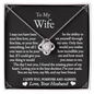 To My Wife - My Best Friend - Love Knot Necklace - Gift From Husband