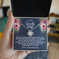 To My Lovely Wife - Greatest Gift - Love Knot Necklace - Gift From Husband