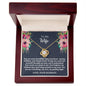 To My Wife - My Guiding Light - Love Knot Necklace - Gift From Husband