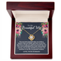 To My Beautiful Wife - You are More Loved - Love Knot Necklace - Gift From Husband