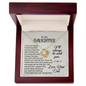 To My Daughter - I Will Stand By You - Love Knot Necklace - From Dad