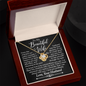 To My Beautiful Wife - Always With You - Love Knot Necklace - Gift From Husband