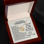 To Our Beautiful Daughter - Forever Our Little Girl -Love Knot Necklace - From Mom/Dad
