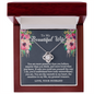 To My Beautiful Wife - You are More Loved - Love Knot Necklace - Gift From Husband