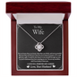 To My Wife - Lucky To Have You - Love Knot Necklace - Gift From Husband