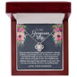 To My Gorgeous Wife - Deeply Loved - Love Knot Necklace - Gift From Husband