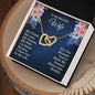 To My Wife - You Have Made My Dreams - Interlocking Hearts Necklace Gift